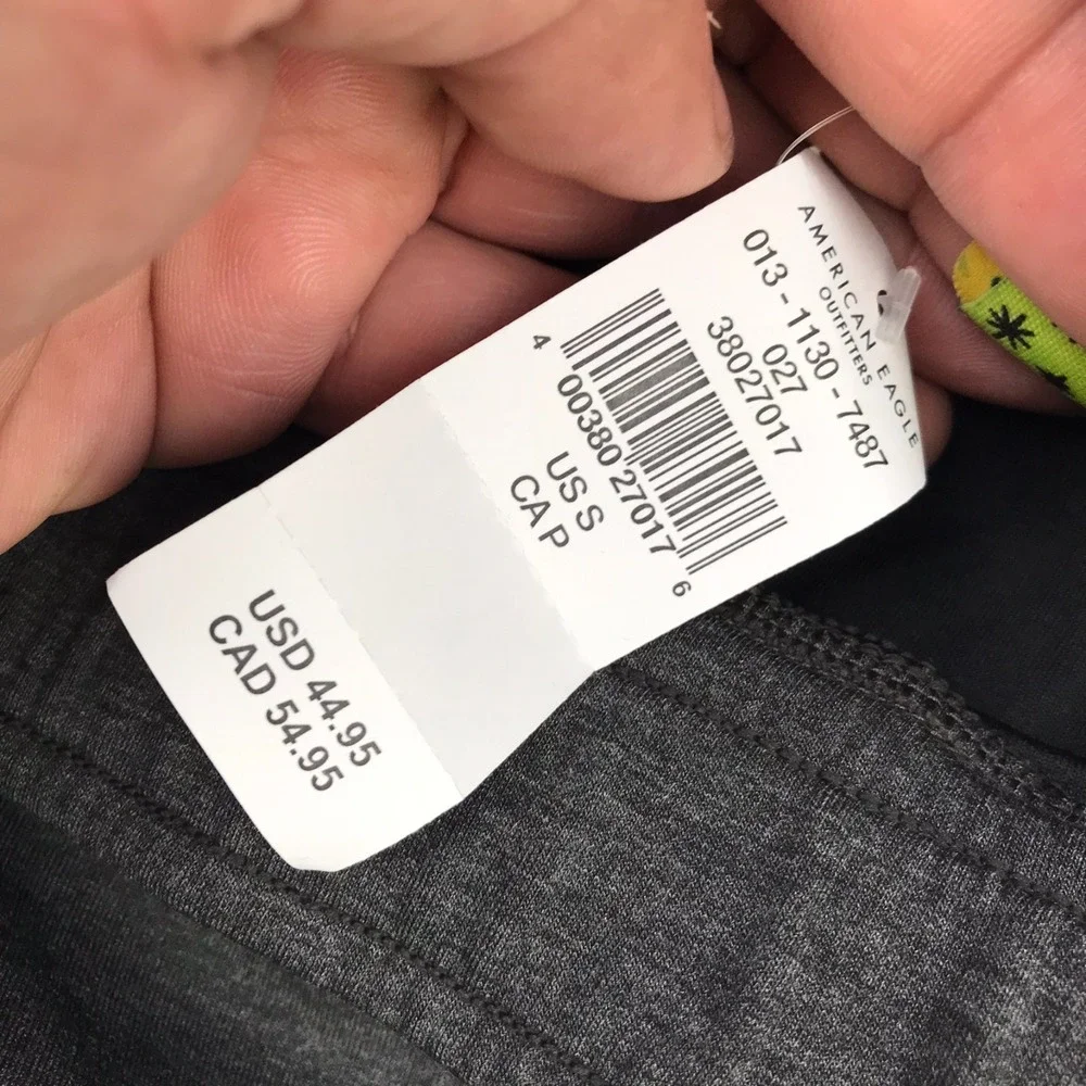American Eagle 24/7 Jogger Shorts Mens S Heather Gray 6